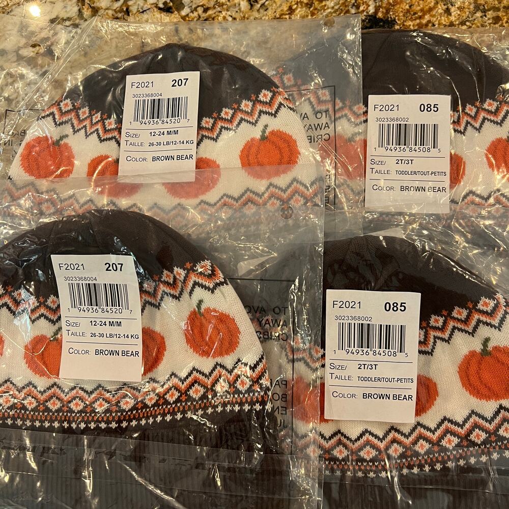 NWT Gymboree Unisex Girls & Boys Fall Pumpkin Beanie - Lil Pumpkin - Picture 9 of 9